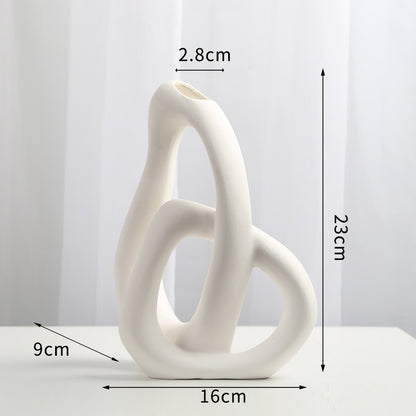 Heart-shaped Nordic Home Ceramic Vase