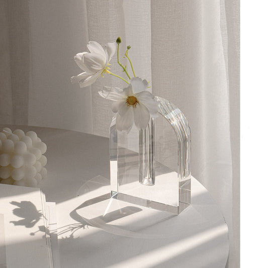 Transparent Crystal Solidification Series Vase